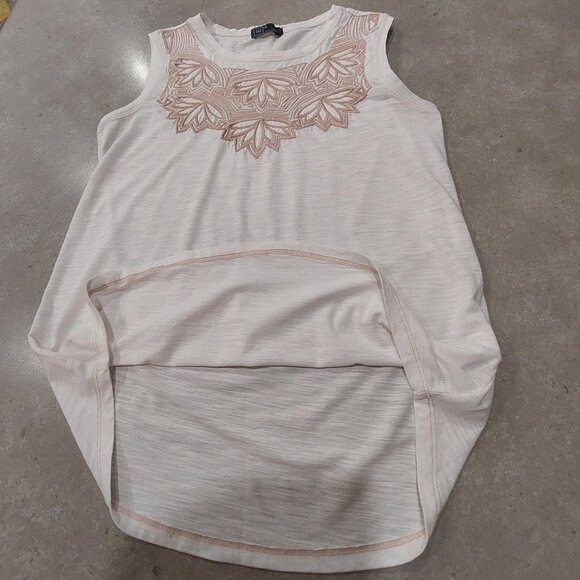 GAP Women's Beige Sleeveless Tank w/Tan Embroidered Design - Size XS/TP - Picture 8 of 8